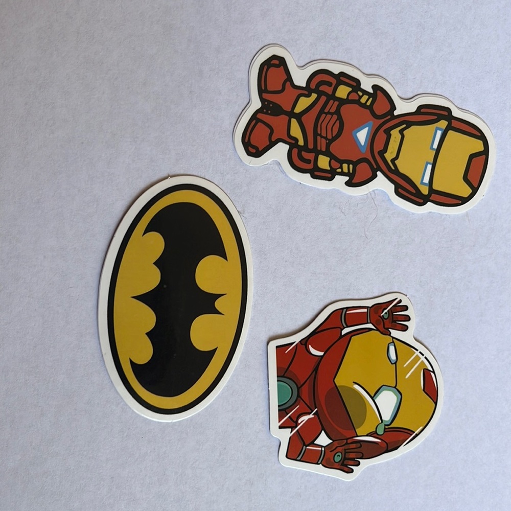 Small pack,3 included,Ironman and bat man